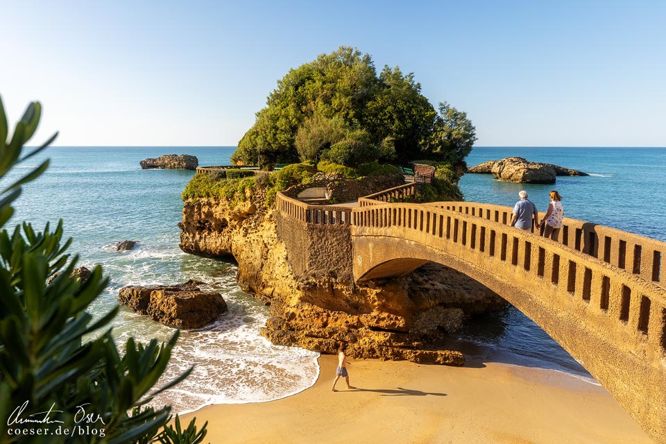 Felsformation Rocher du Basta in Biarritz