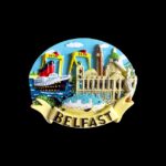 Reisesouvenir-Magnet aus Belfast, Nordirland