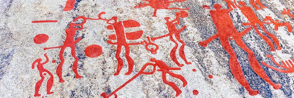 Felszeichnungen von Tarnum in der schwedischen Provinz Bohuslän