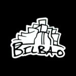 Souvenir-Aufkleber (Sticker) aus Bilbao, Spanien