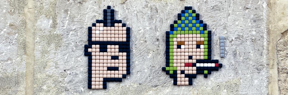 Street-Art-Mosaik von The Mosaist in Paris