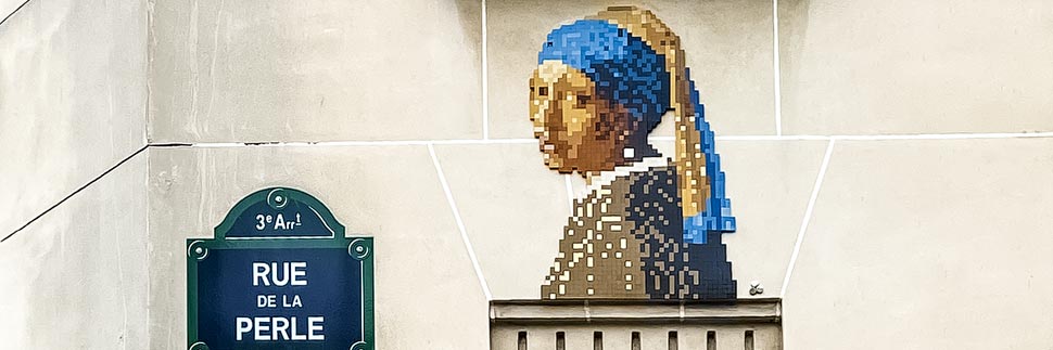 Street-Art-Mosaik von MifaMosa in Paris
