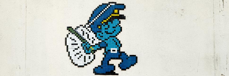 Street-Art-Mosaik von IPDO in Paris