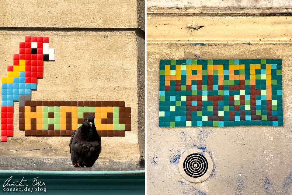 Street-Art-Mosaike von Hansel Pixel in Paris