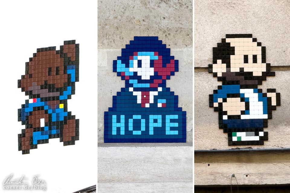Street-Art-Mosaike von In The Woup in Paris
