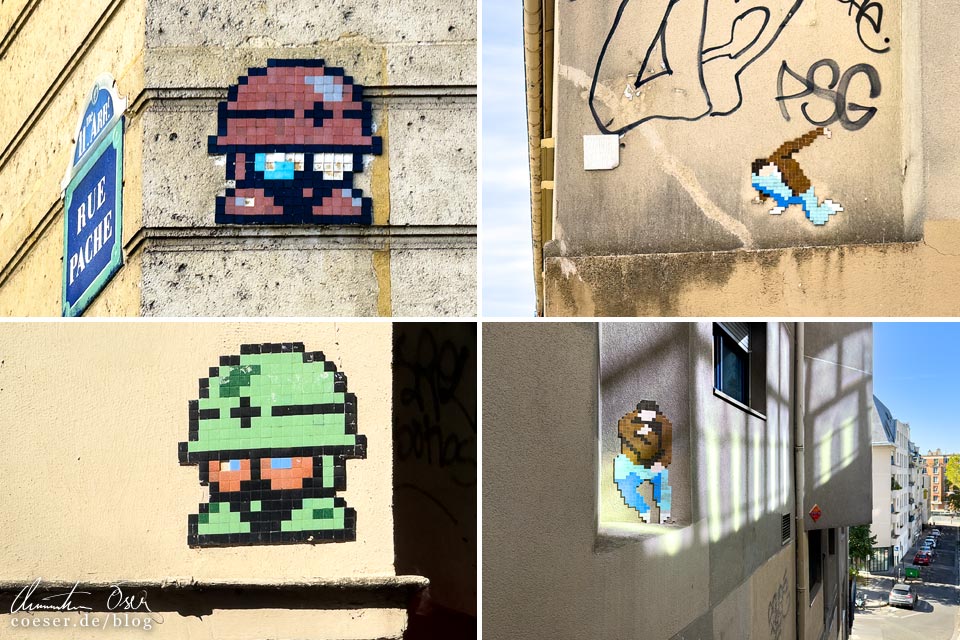 Street-Art-Mosaike von Megamatt in Paris