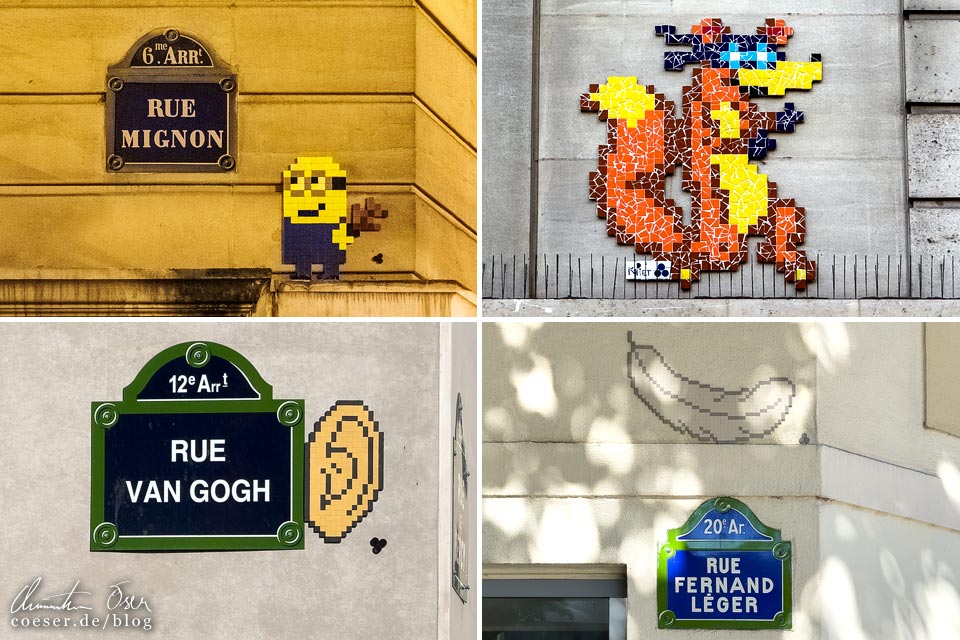 Street-Art-Mosaike von MifaMosa in Paris