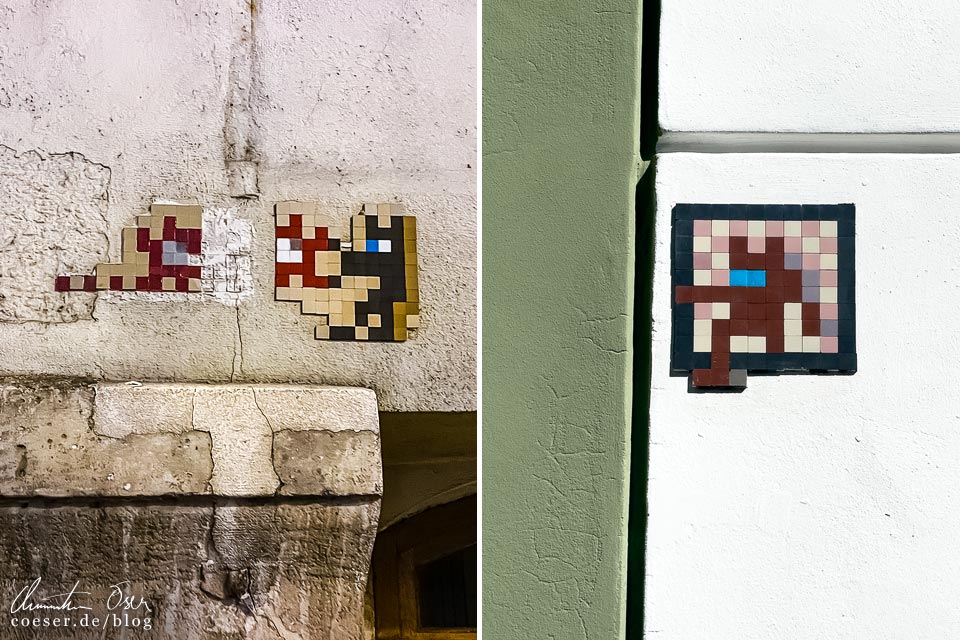 Street-Art-Mosaike von RV2011 in Paris