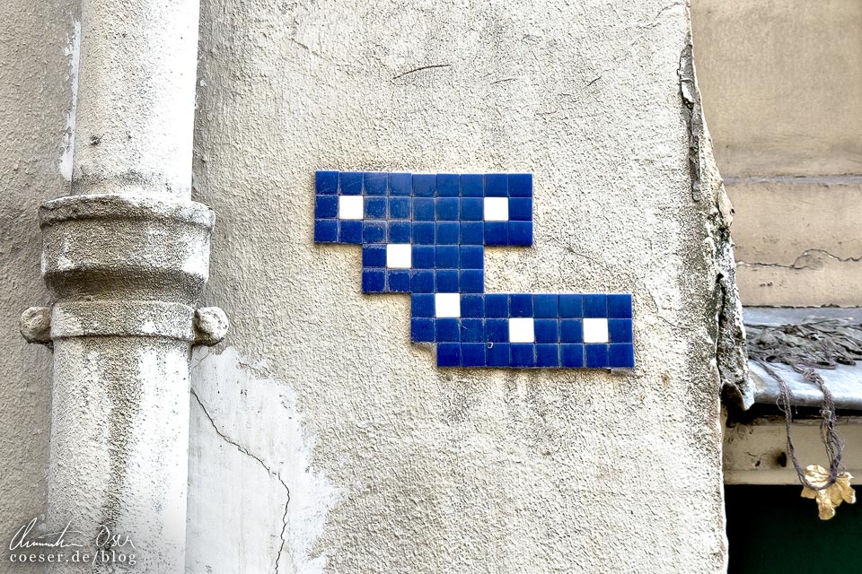 Street-Art-Mosaik von SOLRAC in Paris