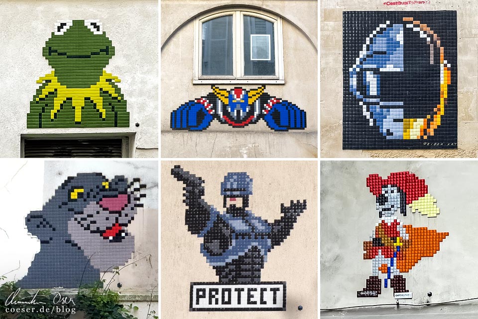 Street-Art-Mosaike von Zigom in Paris