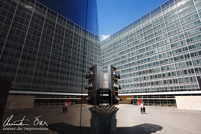 Das Gebäude der Europäischen Kommission in Brüssel, Belgien.