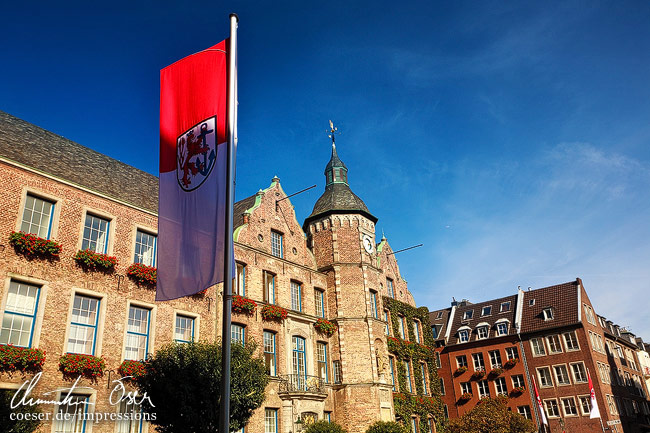 Das Rathaus in Düsseldorf, Deutschland.