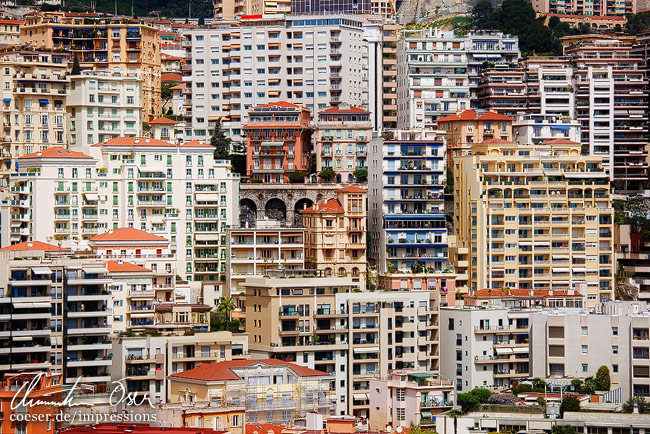 Appartment-Gebäude in Monte Carlo in Monaco.
