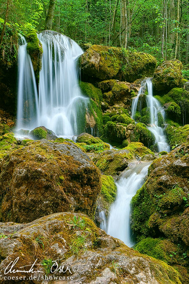 Wasserfall in der Bärenschützklamm in Mixnitz, Österreich.