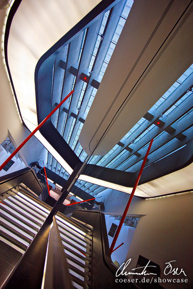 Museum MAXXI Museo nazionale delle arti del XXI secolo von Architektin Zaha Hadid in Rom, Italien.