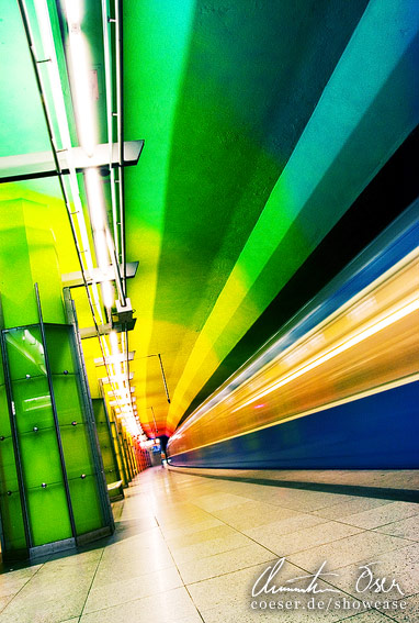 U-Bahn-Station Candidplatz in München, Deutschland.