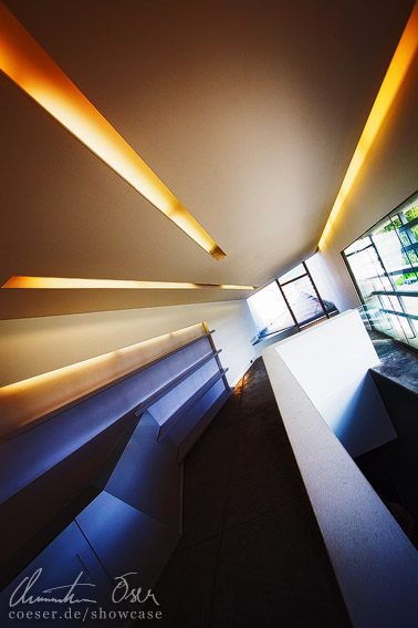 Feuerwache im Vitra Design Museum von Architektin Zaha Hadid in Weil am Rhein, Deutschland.