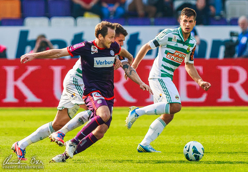 Österreichische Bundesliga, Austria Wien - Rapid Wien 2:2, 2013