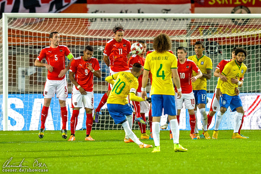 Gillette Brasil Global Tour, Freundschaftsspiel Österreich - Brasilien 1:2, 2014