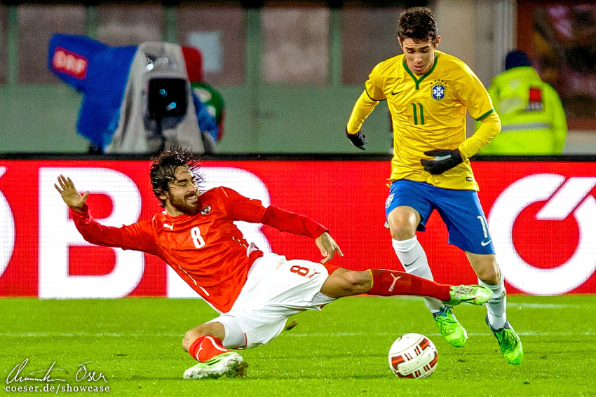Gillette Brasil Global Tour, Freundschaftsspiel Österreich - Brasilien 1:2, 2014