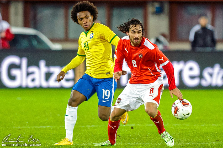 Gillette Brasil Global Tour, Freundschaftsspiel Österreich - Brasilien 1:2, 2014