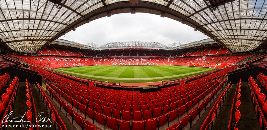 Panorama des Stadions Old Trafford in Manchester, England.