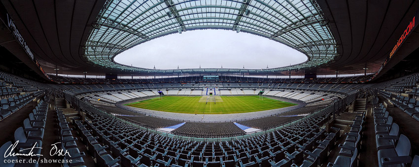 Panorama des Stade de France Stadions in Paris, Frankreich.