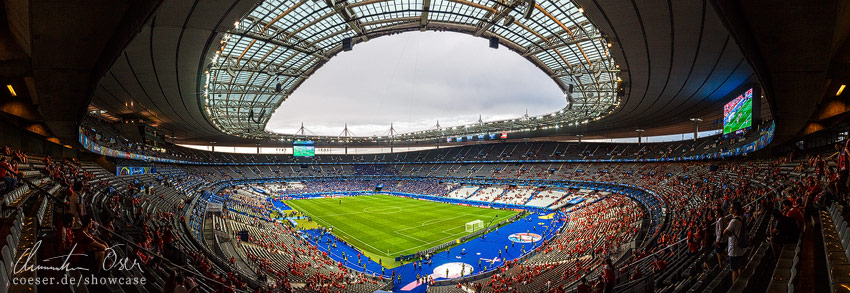 Panorama des Stade de France Stadions in Paris, Frankreich.