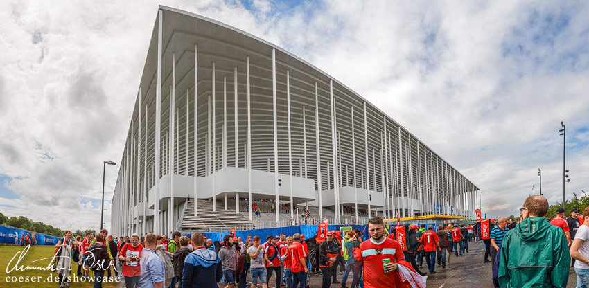 Panorama des Stade Matmut-Atlantique Stadions in Bordeaux, Frankreich.