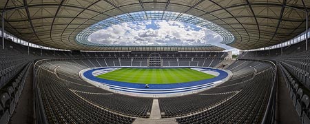 Panorama des Olympiastadions in Berlin, Deutschland