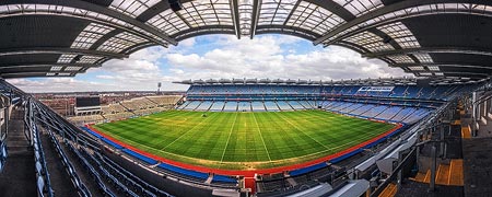 Panorama des Croke Park Stadium in Dublin, Irland