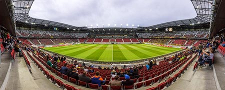 Panorama der Wörthersee Arena in Klagenfurt, Österreich