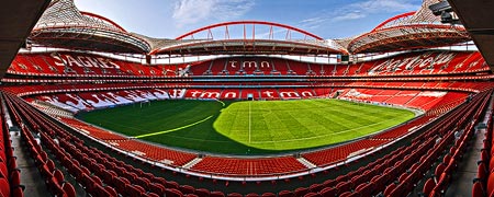 Panorama des Estádio da Luz in Lissabon, Portugal