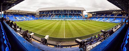Panorama des Goodison Park Stadium in Liverpool, England
