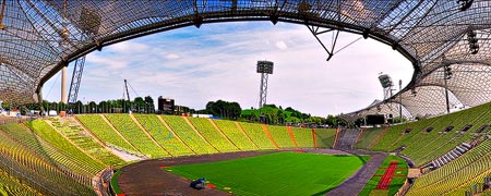Panorama des Olympiastadions in München, Deutschland